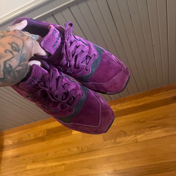 New Balance 998 Made in USA Color Spectrum Imperial Red Wine Size 12 - Picture 8 of 8